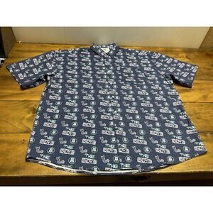 Barstool Sports Shirt Tropical Bros Button Down The Boys Size 2XL